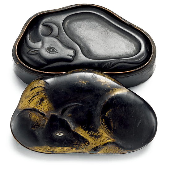 A LACQUER INKSTONE